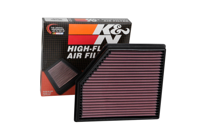 K&N 20-24 Cadillac CT4/CT5 2.0L L4 Replacement Panel Air Filter-Air Filters - Drop In-Grocery Getter Performance
