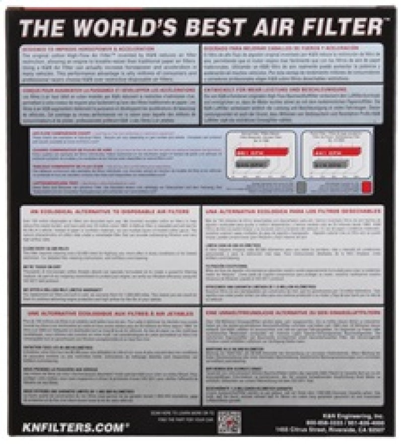 K&N 2015 Hyundai Sonata Replacement Air Filter 2.4L-Air Filters - Drop In-Grocery Getter Performance