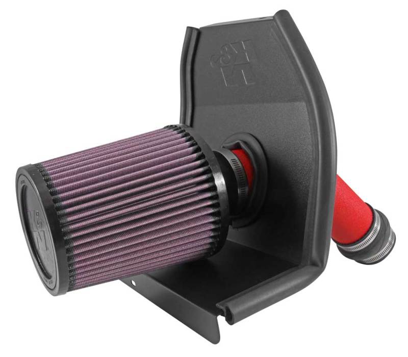 K&N 2015 Subaru WRX-STI 2.5L H4 Red Typhoon Short Ram Intake-Cold Air Intakes-Grocery Getter Performance