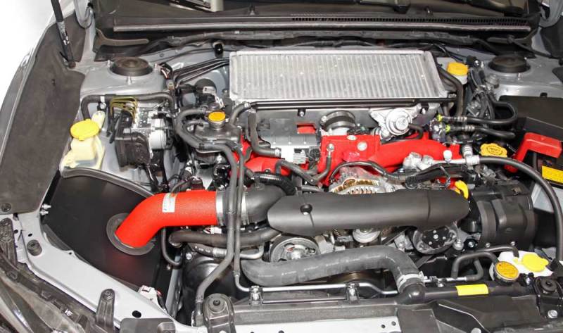 K&N 2015 Subaru WRX-STI 2.5L H4 Red Typhoon Short Ram Intake-Cold Air Intakes-Grocery Getter Performance