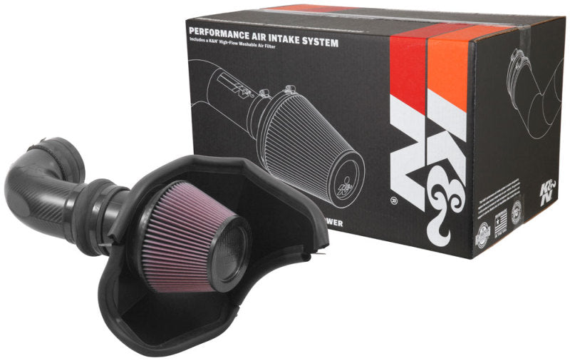 K&N 2016-2017 Cadillac CTS-V 6.2L V8 AirCharger Performance Intake-Cold Air Intakes-Grocery Getter Performance