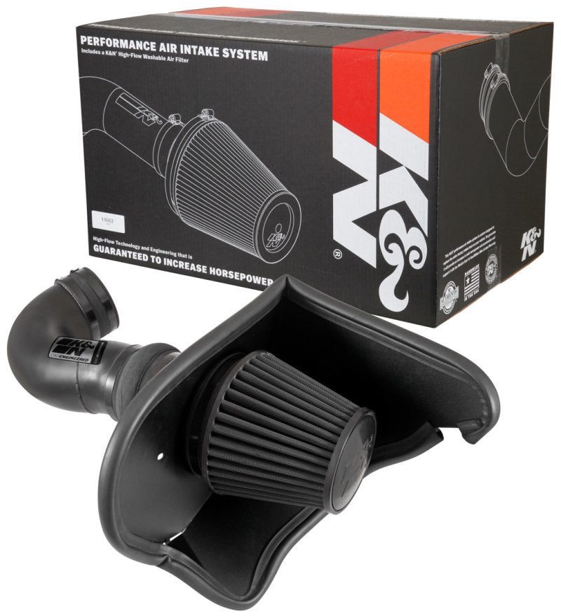 K&N 2016 Chevrolet Camaro SS V8 6.2L Performance Intake Kit-Cold Air Intakes-Grocery Getter Performance