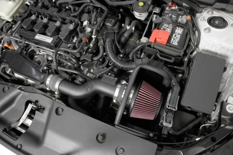 K&N 2016 Honda Civic L4-1.5L AirCharger Performance Intake Kit-Cold Air Intakes-Grocery Getter Performance