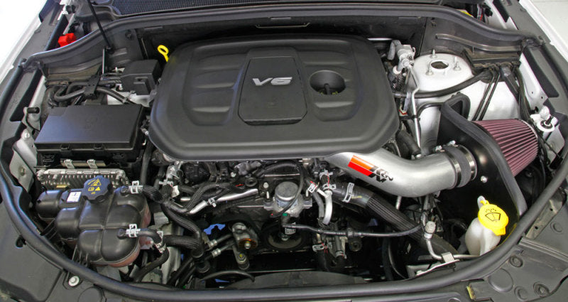 K&N 2016 Jeep Grand Cherokee V6-3.6L Performance Intake Kit-Cold Air Intakes-Grocery Getter Performance