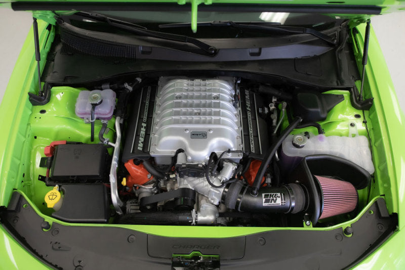 K&N 2017 Dodge Challenger Hellcat SC V8-6.2L F/l Typhoon Air Intake-Cold Air Intakes-Grocery Getter Performance