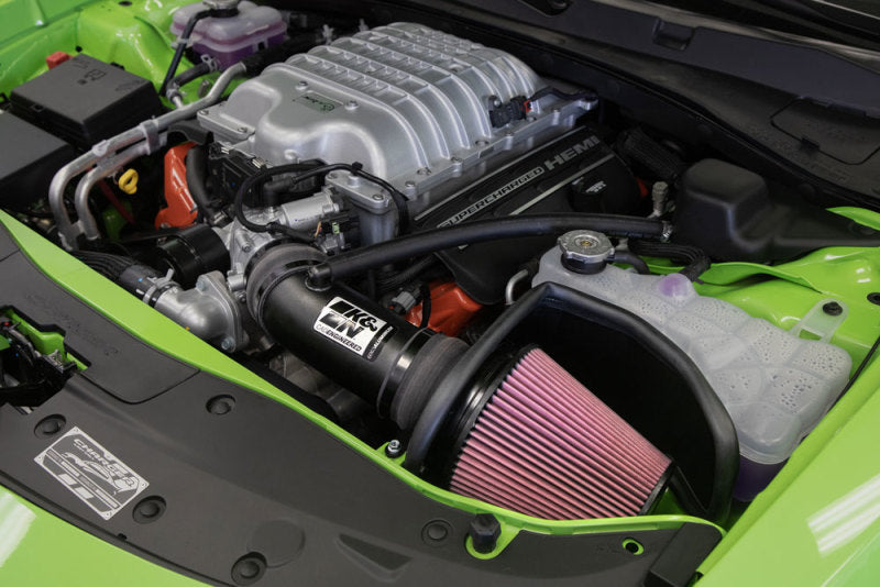 K&N 2017 Dodge Challenger Hellcat SC V8-6.2L F/l Typhoon Air Intake-Cold Air Intakes-Grocery Getter Performance