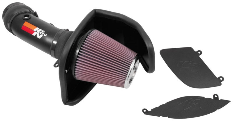 K&N 2017 Dodge Challenger Hellcat SC V8-6.2L F/l Typhoon Air Intake-Cold Air Intakes-Grocery Getter Performance