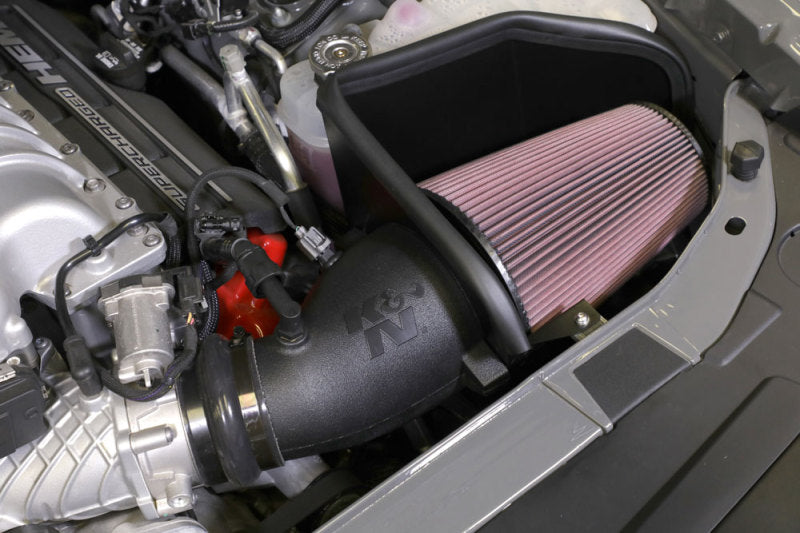 K&N 2018 Dodge Challenger Demon V8-6.2L F/I AirCharger Performance Intake-Cold Air Intakes-Grocery Getter Performance