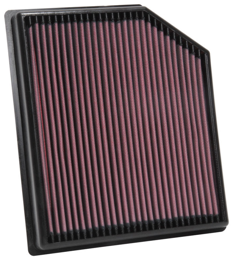 K&N 2018 Jeep Grand Cherokee V8-6.2L F/I Replacement Drop In Air Filter-Air Filters - Drop In-Grocery Getter Performance