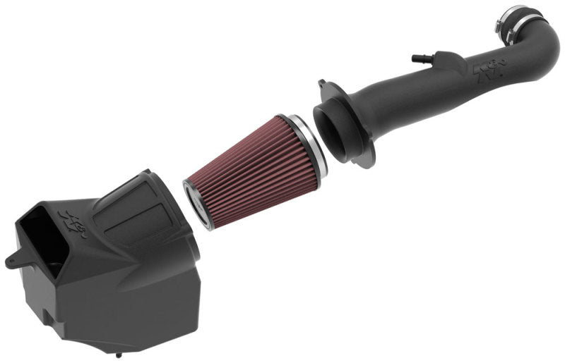K&N 2018 Jeep Wrangler JL V6-3.6L F/I AirCharger Performance Intake-Cold Air Intakes-Grocery Getter Performance