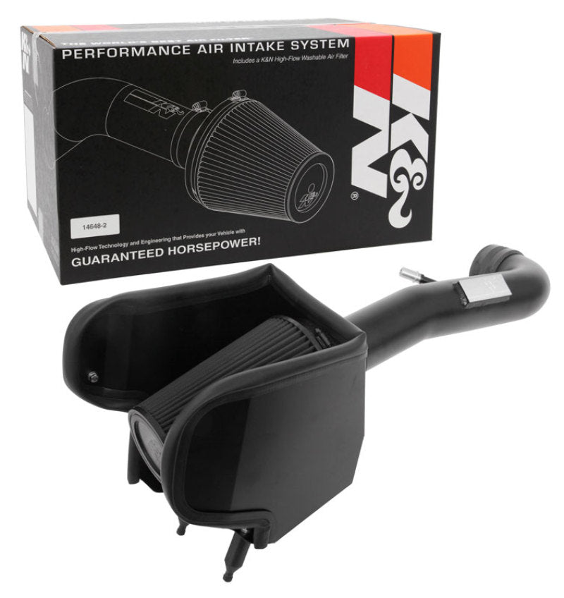 K&N 2018 Jeep Wrangler JL V6-3.6L F/I Blackhawk Performance Intake Kit (No Jeep Grand Cherokee)-Cold Air Intakes-Grocery Getter Performance