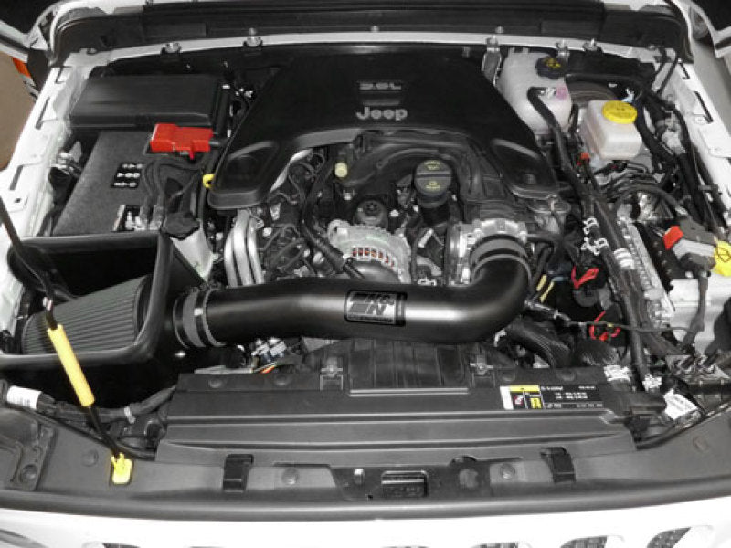 K&N 2018 Jeep Wrangler JL V6-3.6L F/I Blackhawk Performance Intake Kit (No Jeep Grand Cherokee)-Cold Air Intakes-Grocery Getter Performance
