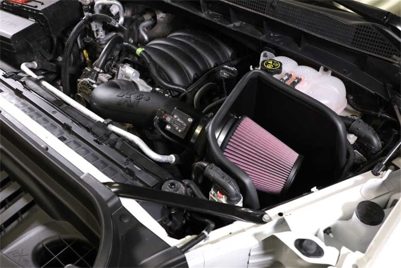 K&N 2019+ Chevrolet 1500 5.3L / 6.2L V8 F/I AirCharger Performance Intake System-Cold Air Intakes-Grocery Getter Performance