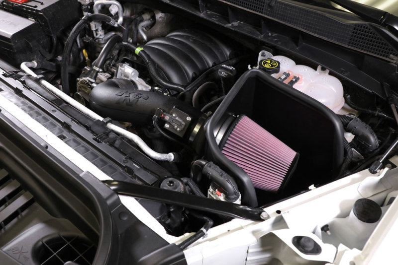 K&N 2019+ Chevrolet 1500 5.3L / 6.2L V8 F/I AirCharger Performance Intake System-Cold Air Intakes-Grocery Getter Performance