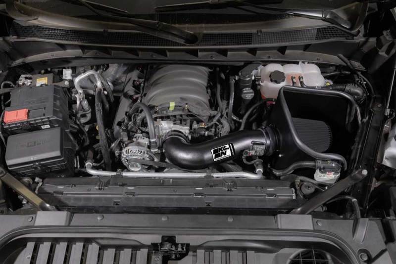 K&N 2019 Chevrolet Silverado 1500 5.3L V8 Black Performance Intake Kit-Cold Air Intakes-Grocery Getter Performance