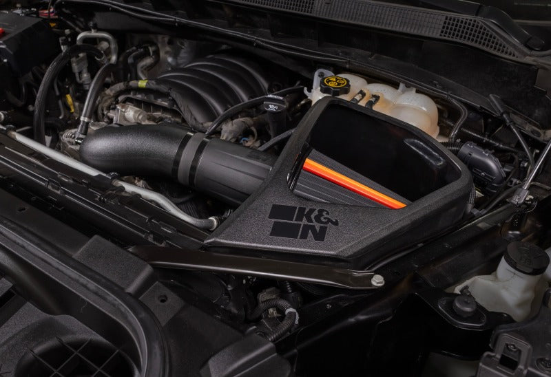 K&N 2019+ Chevrolet Silverado 1500 V8 5.3L/6.2L F/L NextGen DryFlow-Cold Air Intakes-Grocery Getter Performance