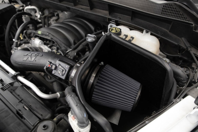 K&N 2019+ Chevrolet Silverado 1500 V8 6.2L Performance Air Intake System-Cold Air Intakes-Grocery Getter Performance