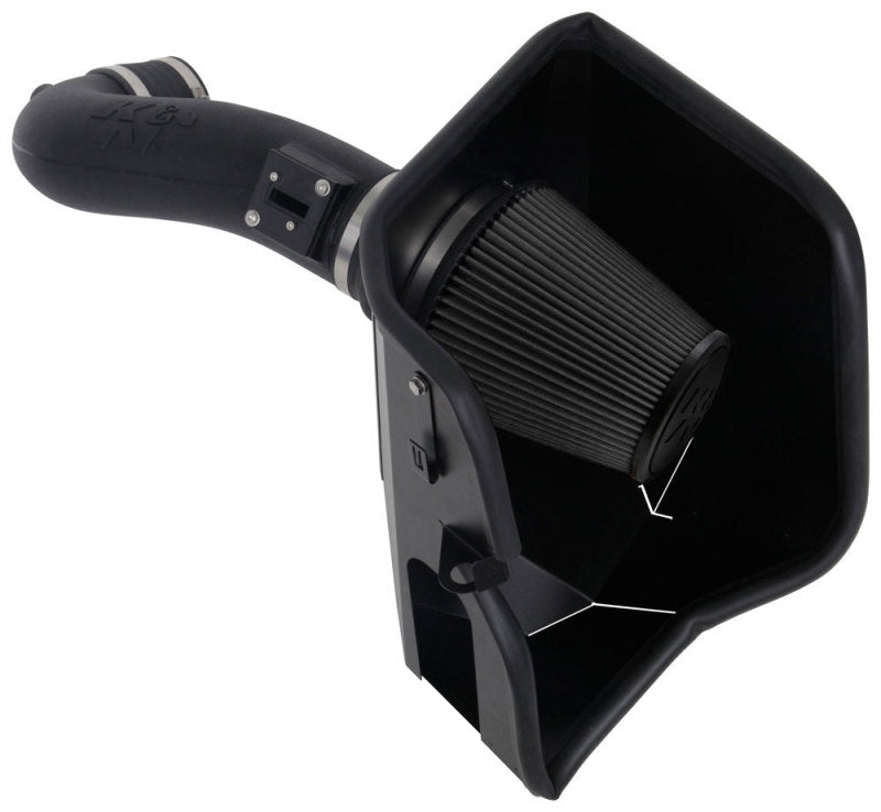 K&N 2019+ Chevrolet Silverado 1500 V8 6.2L Performance Air Intake System-Cold Air Intakes-Grocery Getter Performance