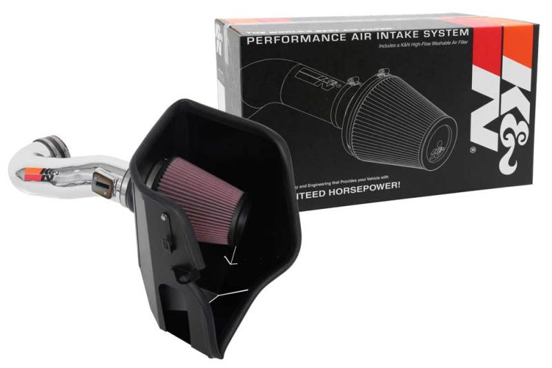 K&N 2019 Chevy Silverado / GMC Sierra 1500 V8-5.3/6.2L Performance Air Intake Kit-Cold Air Intakes-Grocery Getter Performance