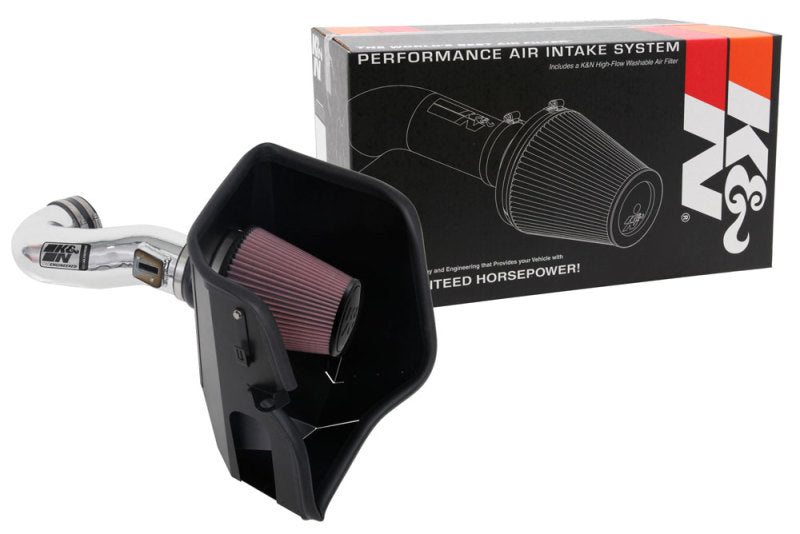 K&N 2019 Chevy Silverado / GMC Sierra 1500 V8-5.3/6.2L Performance Air Intake Kit-Cold Air Intakes-Grocery Getter Performance