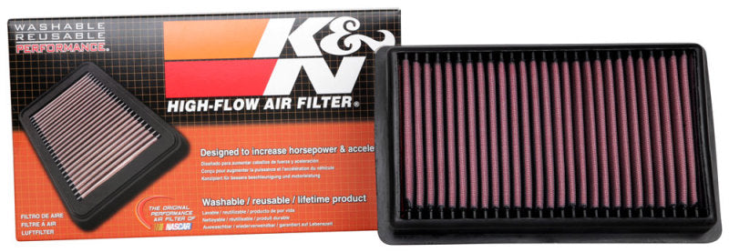 K&N 2020 Jeep Wrangler V6-3.0L DSL Replacement Air Filter-Air Filters - Drop In-Grocery Getter Performance