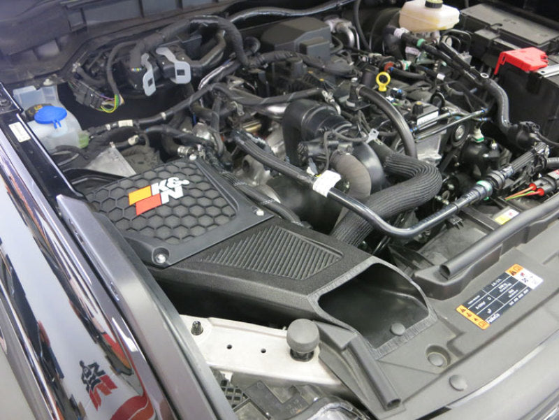 K&N 2021+ Ford Bronco VL4-2.3L F/I AirCharger Performance Intake-Cold Air Intakes-Grocery Getter Performance