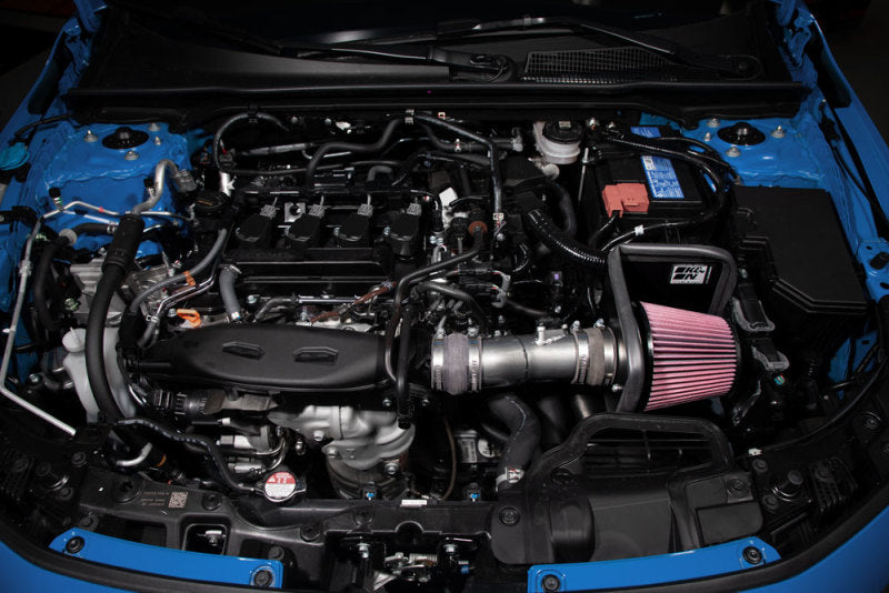 K&N 2022 Honda Civic 1.5L Turbo L4 Silver Typhoon Intake-Cold Air Intakes-Grocery Getter Performance