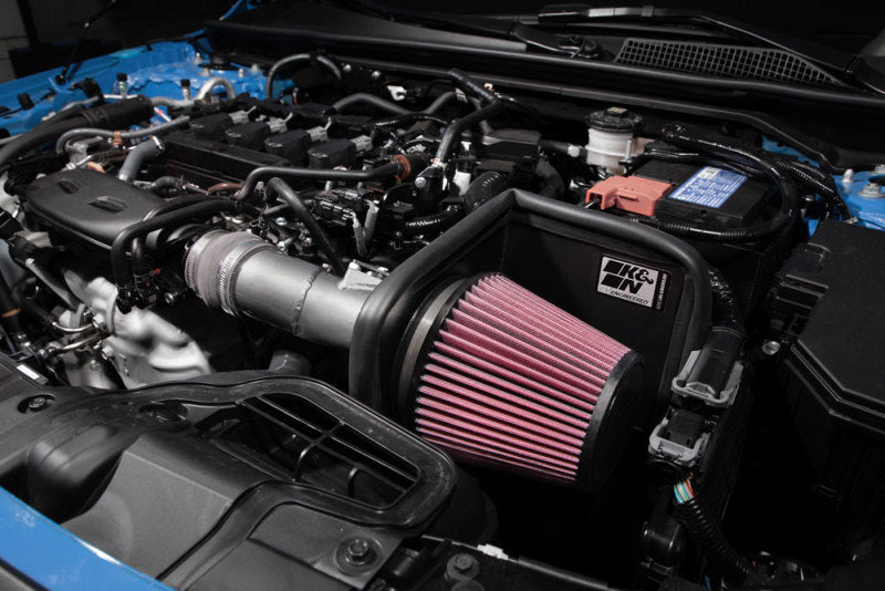 K&N 2022 Honda Civic 1.5L Turbo L4 Silver Typhoon Intake-Cold Air Intakes-Grocery Getter Performance