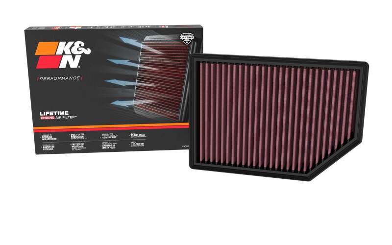 K&N 2022+ Jeep Grand Wagoneer Replacement Air Filter-Air Filters - Direct Fit-Grocery Getter Performance