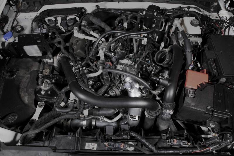 K&N 2023 Ford Bronco Raptor 3.0L V6 Aluminum Charge Pipe Kit - Gunmetal Gray-Turbo Inlets-Grocery Getter Performance
