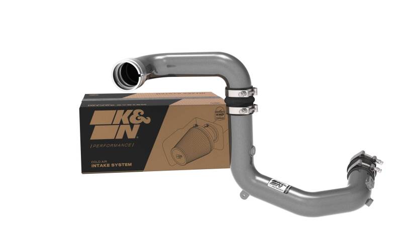 K&N 2023 Ford Bronco Raptor 3.0L V6 Aluminum Charge Pipe Kit - Gunmetal Gray-Turbo Inlets-Grocery Getter Performance