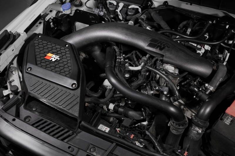 K&N 2023 Ford Bronco Raptor V6 3.0L F/I 63 Series AirCharger Performance Air Intake System-Cold Air Intakes-Grocery Getter Performance