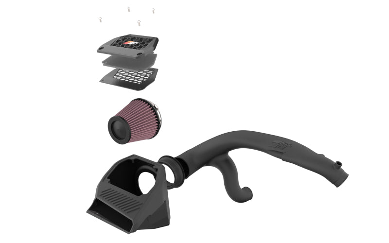 K&N 2023 Ford Bronco Raptor V6 3.0L F/I 63 Series AirCharger Performance Air Intake System-Cold Air Intakes-Grocery Getter Performance