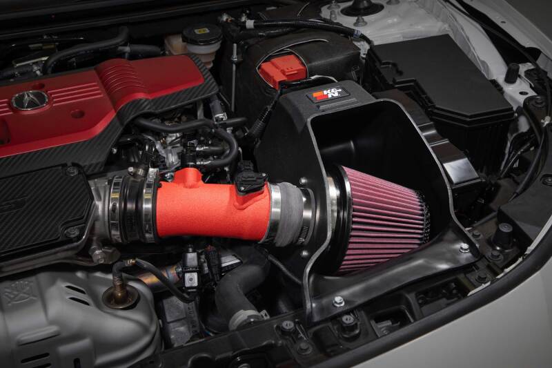 K&N 2023+ Honda Civic Type R / 2024+ Acura Integra Type S Performance Air Intake System-Cold Air Intakes-Grocery Getter Performance