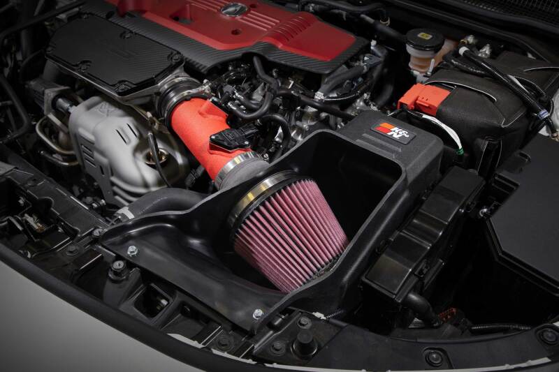 K&N 2023+ Honda Civic Type R / 2024+ Acura Integra Type S Performance Air Intake System-Cold Air Intakes-Grocery Getter Performance