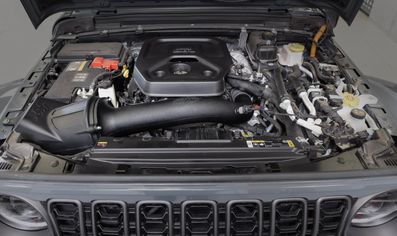 K&N 2024 Jeep Wrangler 4xE 63 Series Air Intake-Cold Air Intakes-Grocery Getter Performance