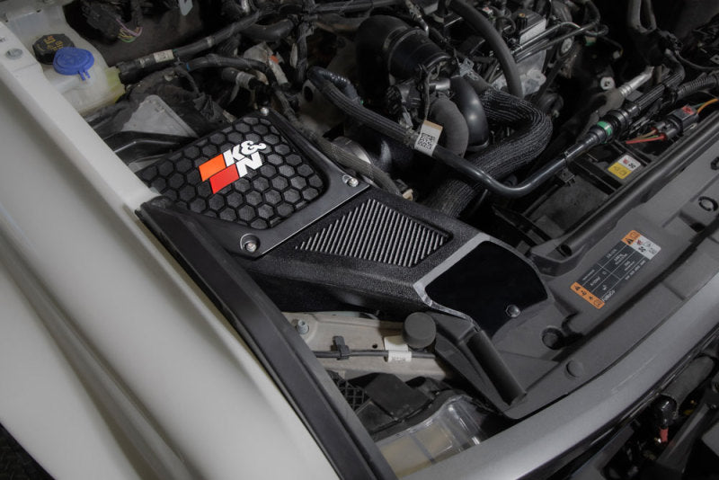 K&N 21-23 Ford Bronco 2.3L L4 Performance Air Intake System-Cold Air Intakes-Grocery Getter Performance