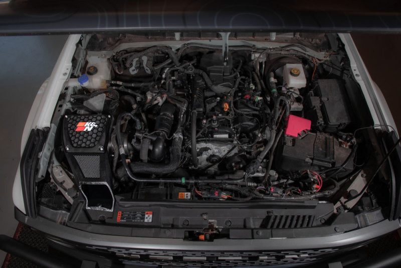 K&N 21-23 Ford Bronco 2.3L L4 Performance Air Intake System-Cold Air Intakes-Grocery Getter Performance