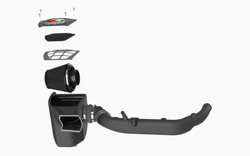 K&N 21-23 Ford Bronco 2.7L V6 F/I DRYFLOW Performance Air Intake System-Cold Air Intakes-Grocery Getter Performance