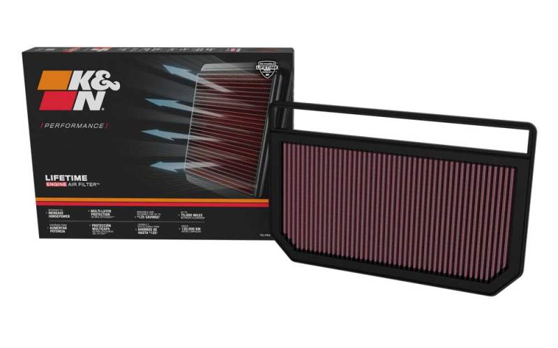 K&N 21-23 Hyundai Elantra Replacement Air Filter-Air Filters - Drop In-Grocery Getter Performance