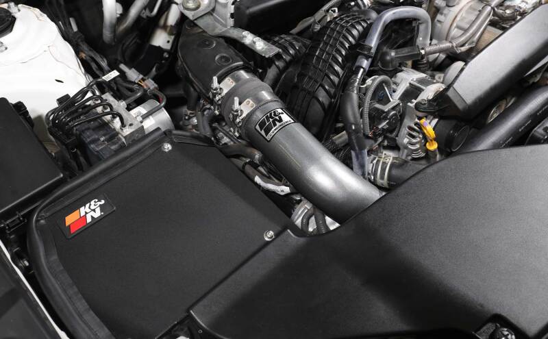 K&N 22-23 Subaru WRX 2.4L H4 Aluminum Charge Pipe Kit - Gunmetal Gray-Turbo Inlets-Grocery Getter Performance