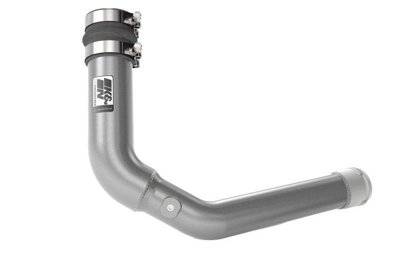 K&N 22-23 Subaru WRX 2.4L H4 Aluminum Charge Pipe Kit - Gunmetal Gray-Turbo Inlets-Grocery Getter Performance