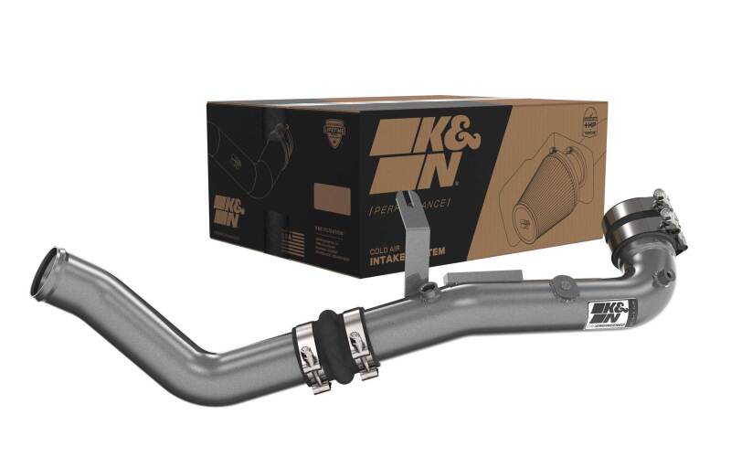 K&N 22-24 Honda Civic 1.5L L4 Aluminum Charge Pipe Kit - Gunmetal Gray-Turbo Inlets-Grocery Getter Performance