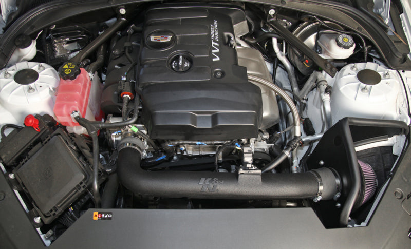 K&N 63 Series AirCharger Performance Intake Kit 13-15 Cadillac ATS 2.5L L4 F/I-Cold Air Intakes-Grocery Getter Performance