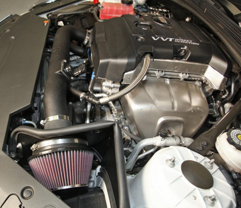 K&N 63 Series AirCharger Performance Intake Kit 13-15 Cadillac ATS 2.5L L4 F/I-Cold Air Intakes-Grocery Getter Performance