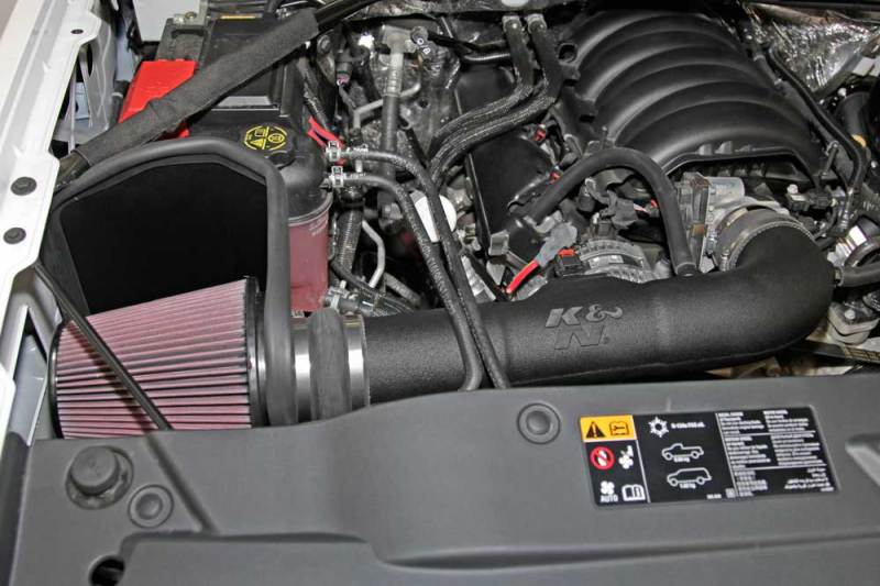 K&N 63 Series AirCharger Performance Intake Kit Chevy/GMC 14-15 Silverado/Sierra 1500 5.3L/6.2L V8-Cold Air Intakes-Grocery Getter Performance