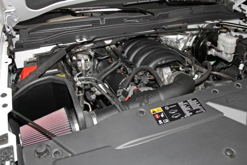 K&N 63 Series AirCharger Performance Intake Kit Chevy/GMC 14-15 Silverado/Sierra 1500 5.3L/6.2L V8-Cold Air Intakes-Grocery Getter Performance