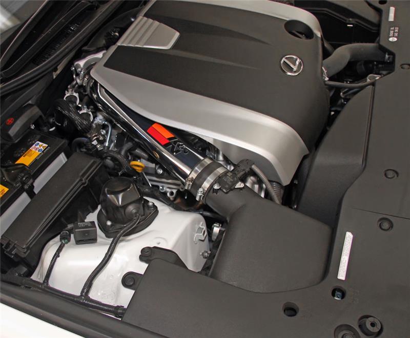 K&N 69 Series Performance Typhoon Intake Kit - Polished for 13-14 Lexus GS350 3.5L V6-Cold Air Intakes-Grocery Getter Performance