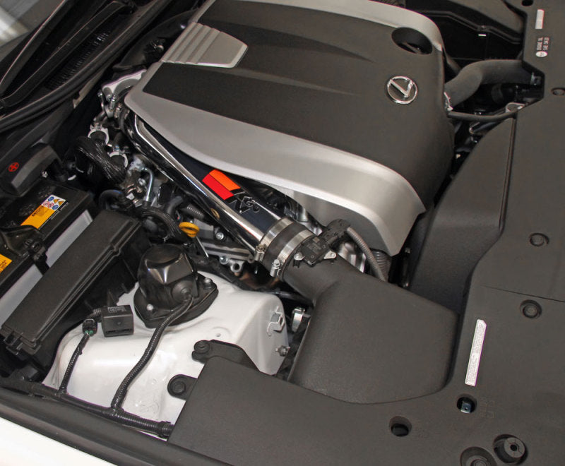 K&N 69 Series Performance Typhoon Intake Kit - Polished for 13-14 Lexus GS350 3.5L V6-Cold Air Intakes-Grocery Getter Performance