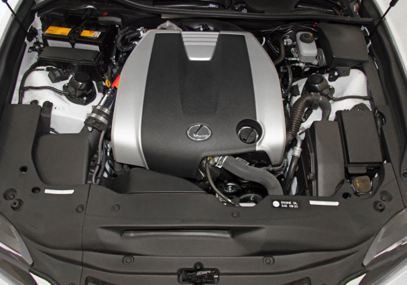 K&N 69 Series Performance Typhoon Intake Kit - Polished for 13-14 Lexus GS350 3.5L V6-Cold Air Intakes-Grocery Getter Performance